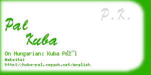 pal kuba business card